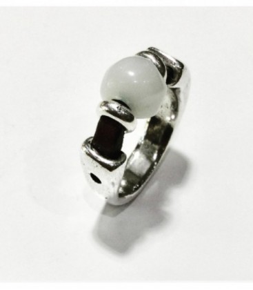 ANILLO CUERO+ RESINA TALLA10 - 10075-10