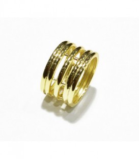 ANILLO PLATA TRIPLE 12MM T16 DO - AN00106DO16