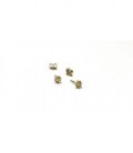 PENDIENTES CHARROS PLATA DORADOS 5MM - 00-PRESIONCH