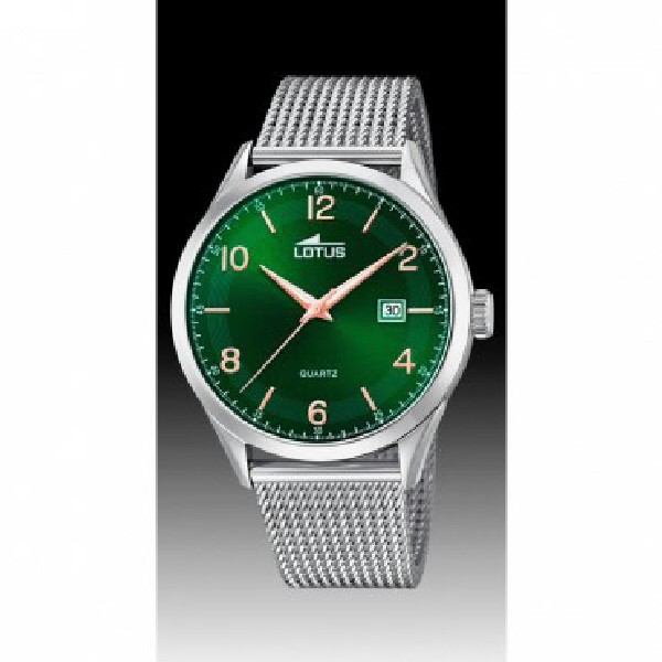 reloj lotus esfera verde